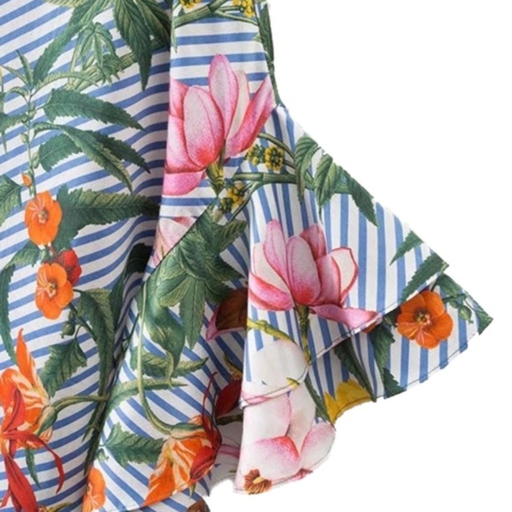 Tropical Print Blouse - Picture 6 of 7